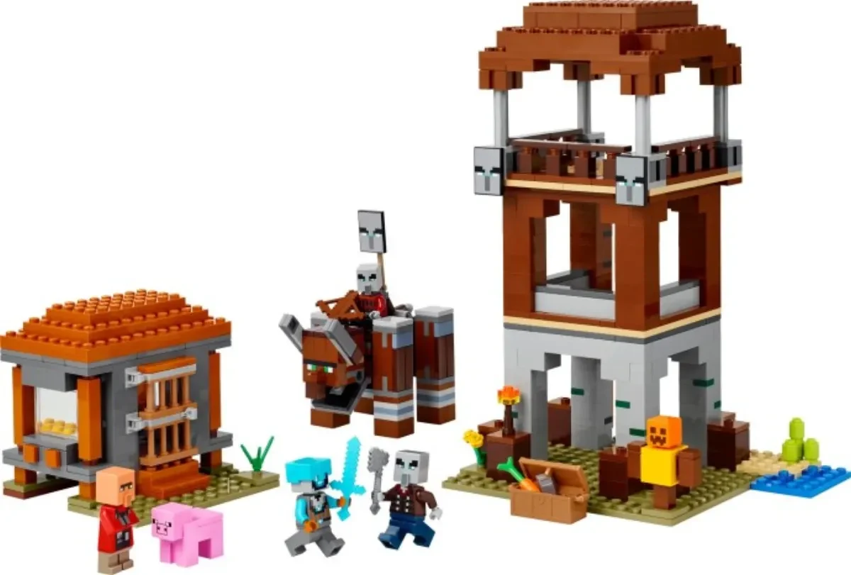 The Pillager Outpost and Ravager, set 21278