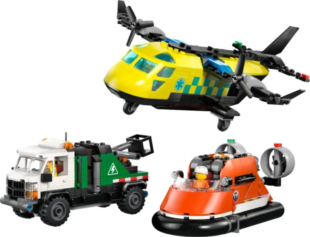 Airplane, Service Truck & Hovercraft Remix, set 60505